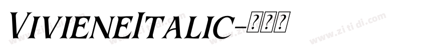VivieneItalic字体转换