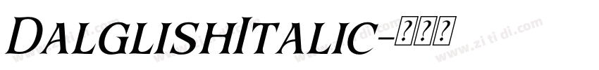 DalglishItalic字体转换