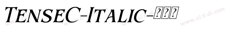 TenseC-Italic字体转换