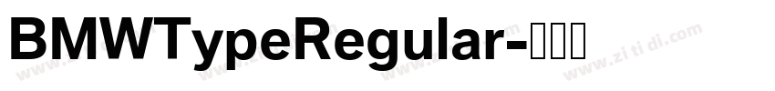 BMWTypeRegular字体转换