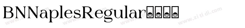 BNNaplesRegular字体转换