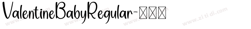 ValentineBabyRegular字体转换