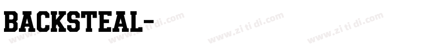 backsteal字体转换