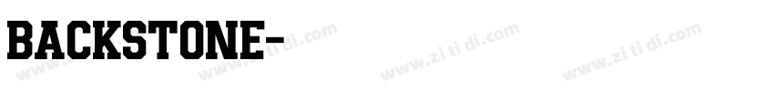 backstone字体转换