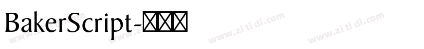 BakerScript字体转换
