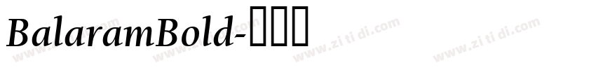 BalaramBold字体转换