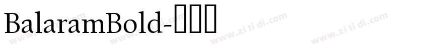 BalaramBold字体转换