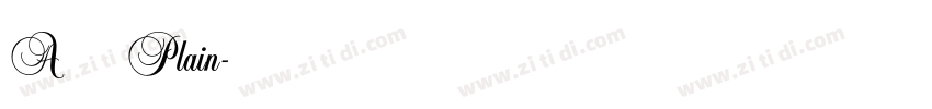 A鹅肉Plain字体转换