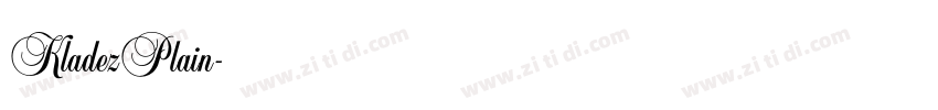 KladezPlain字体转换