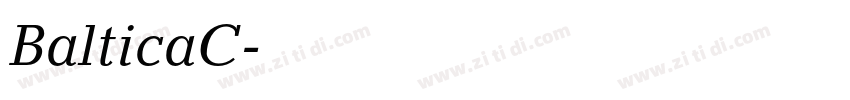 BalticaC字体转换