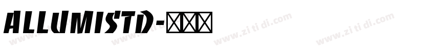 AllumiStd字体转换