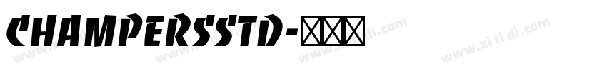 ChampersStd字体转换