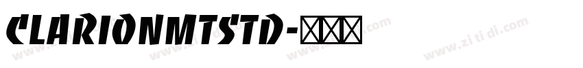 ClarionMTStd字体转换