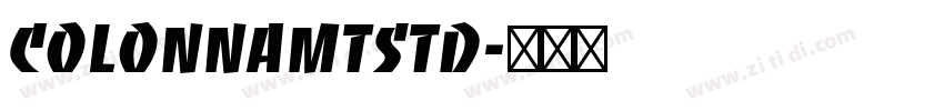 ColonnaMTStd字体转换