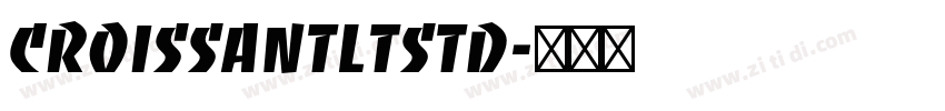CroissantLTStd字体转换