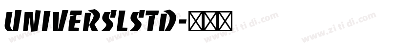 universLStd字体转换