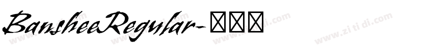 BansheeRegular字体转换