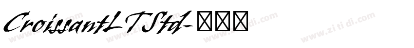 CroissantLTStd字体转换