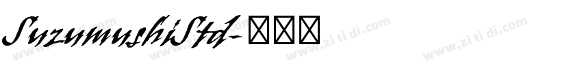 SuzumushiStd字体转换