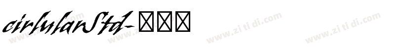 cirlularStd字体转换
