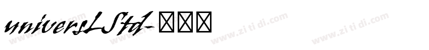 universLStd字体转换