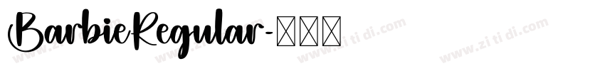 BarbieRegular字体转换