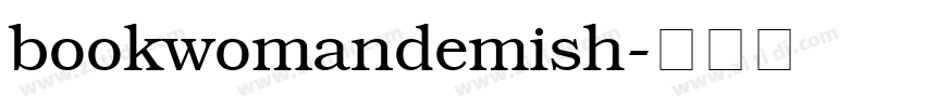 bookwomandemish字体转换