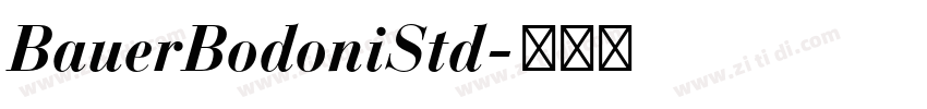 BauerBodoniStd字体转换