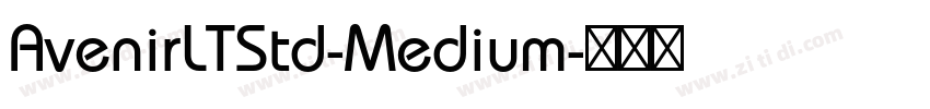 AvenirLTStd-Medium字体转换