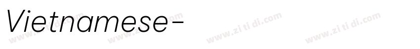 Vietnamese字体转换
