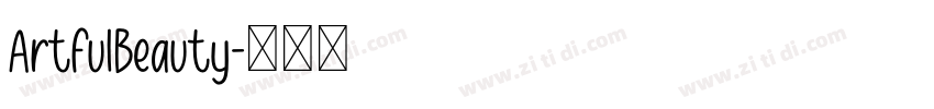 ArtfulBeauty字体转换