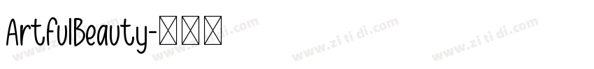 ArtfulBeauty字体转换