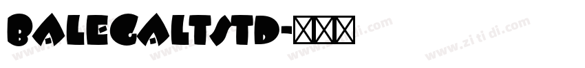 BalegaLTStd字体转换