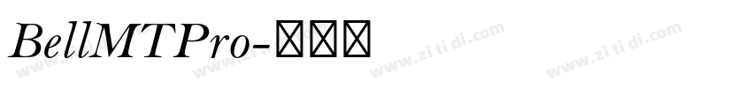 BellMTPro字体转换