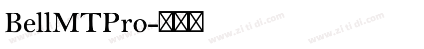 BellMTPro字体转换