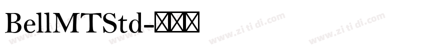 BellMTStd字体转换