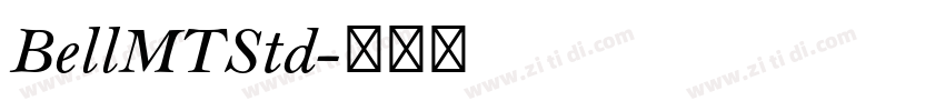 BellMTStd字体转换