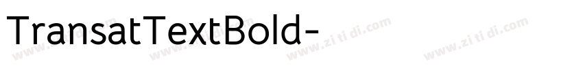 TransatTextBold字体转换