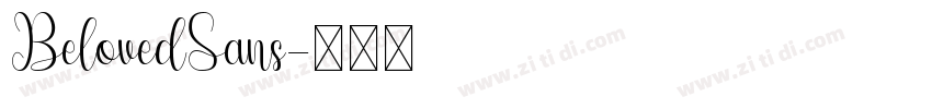 BelovedSans字体转换