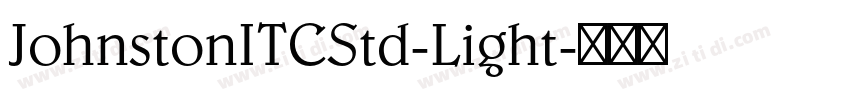 JohnstonITCStd-Light字体转换
