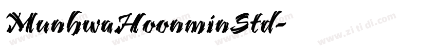 MunhwaHoonminStd字体转换