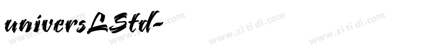 universLStd字体转换