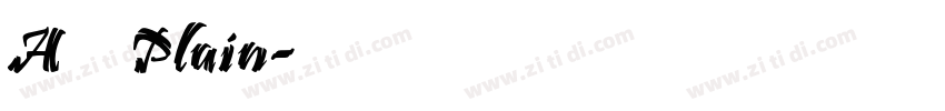 A鹅肉Plain字体转换