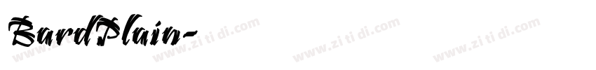 BardPlain字体转换