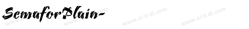 SemaforPlain字体转换