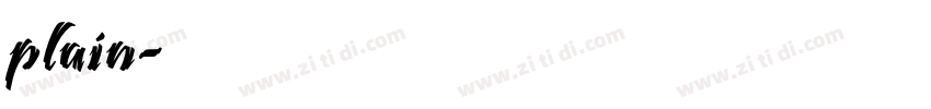plain字体转换