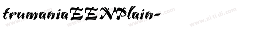 trumaniaEENPlain字体转换