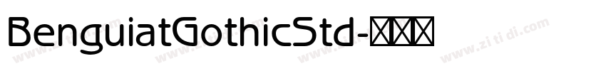 BenguiatGothicStd字体转换