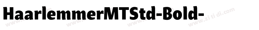 HaarlemmerMTStd-Bold字体转换