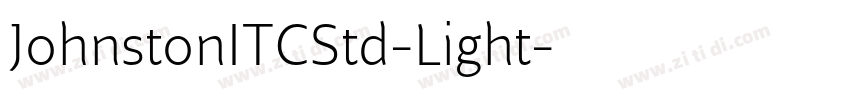 JohnstonITCStd-Light字体转换